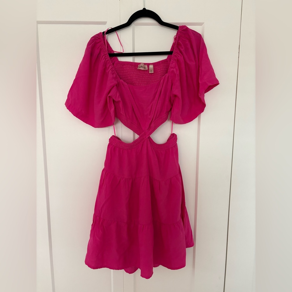 Pink Cutout Dress